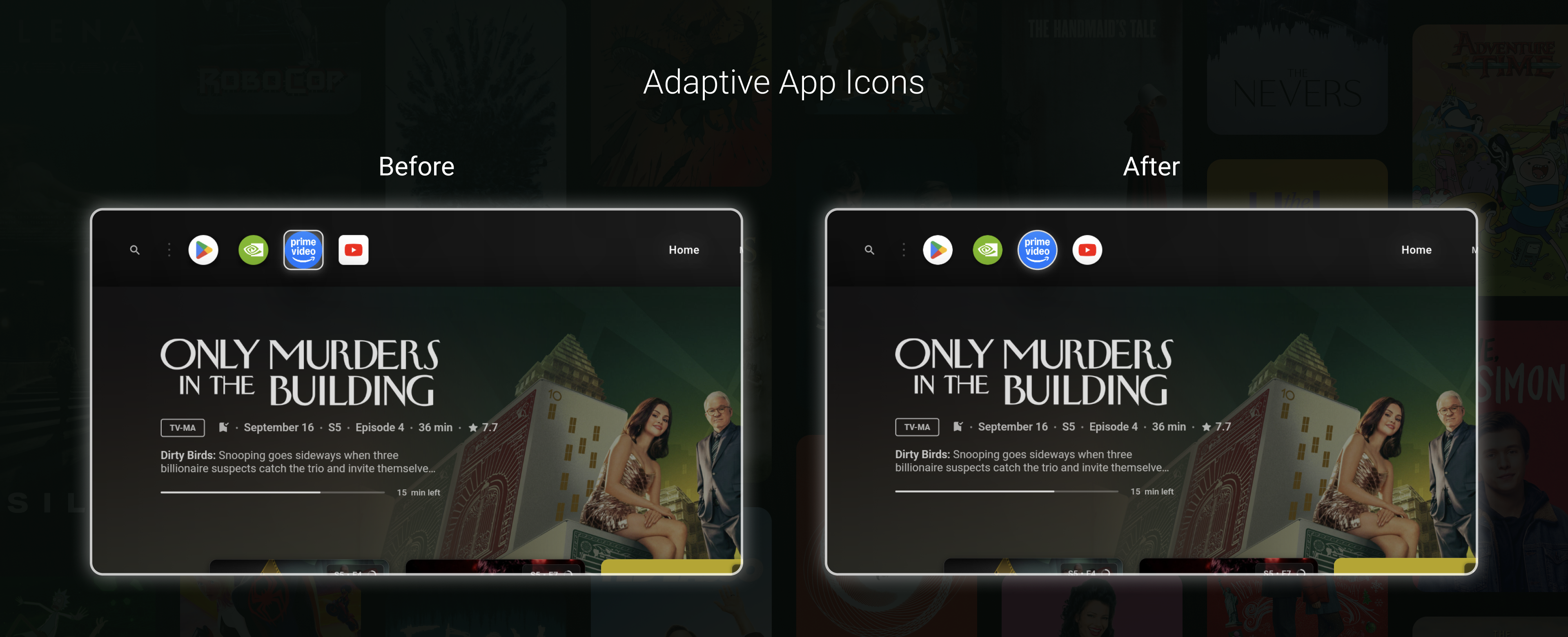 8 adaptive icons